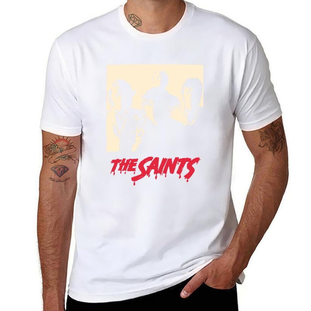The Saints Punk Band T-Shirt Cotton T Shirt Pack Man T Shirts for Men Casual T Shirts for Man Pack Cotton T-Shirt