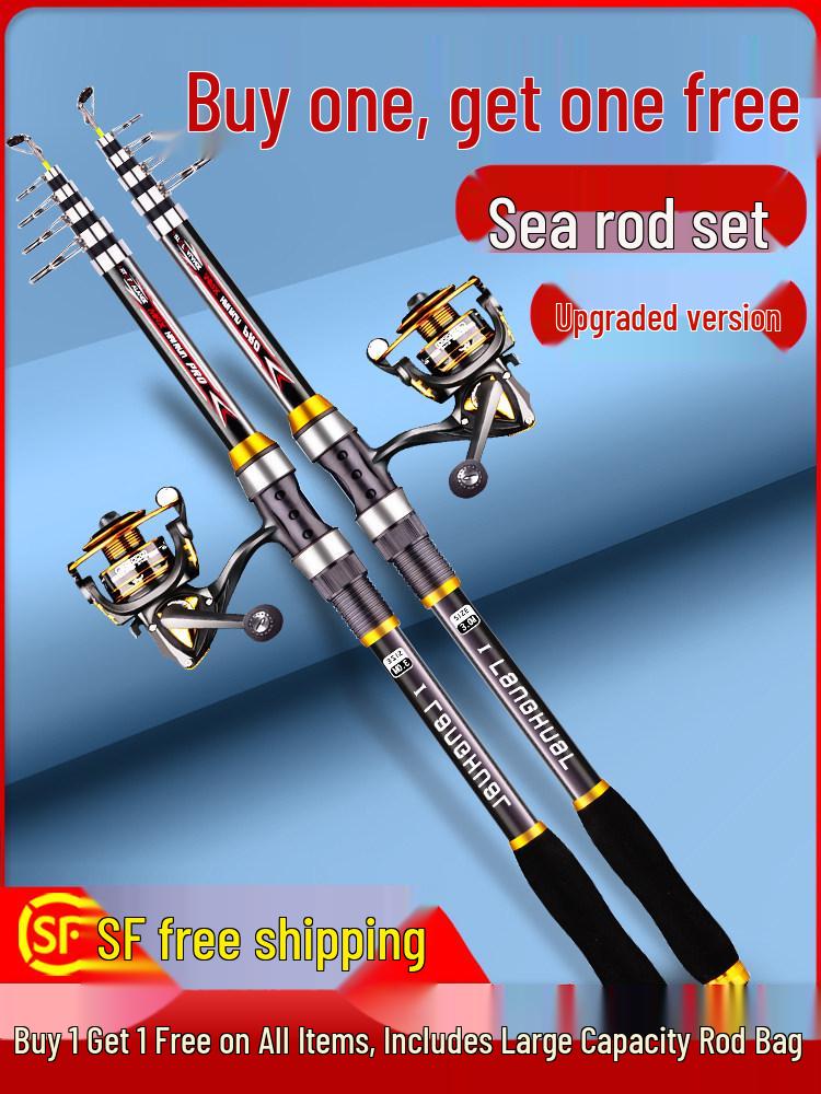 Silver Carp Sea Fishing Rod Set with Accessories – Long Cast & Casting Rods for Bighead Carp