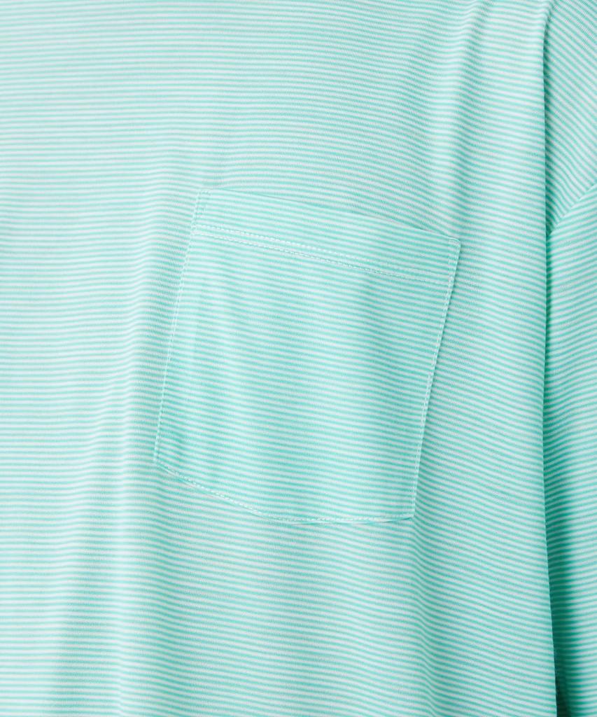 Summer Wool Stripe Short Sleeve LIGHT GREEN M [Snow Peak] T-Shirt CS-26SU009 T-shirt T-shirt Men's Women's