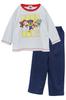 Paw Patrol Kids Long Jersey [Kaitac Family] Pajamas, Sleeve, Knit, 100% Cotton, Spring/Autumn (100cm, Gray)