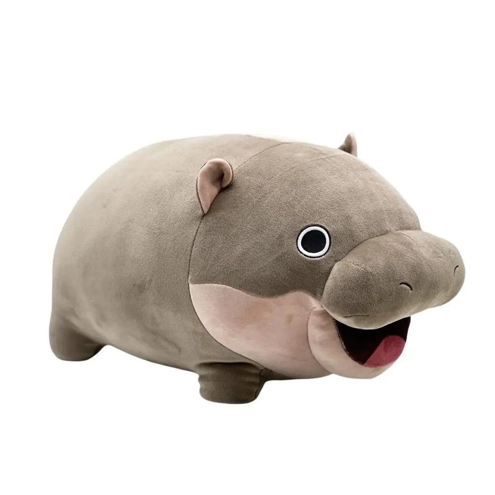 Moo Deng Plush Toy Soft Stuffed Cushion Cartoon Hippo Pillow Cute Soft Stuffed Toys Christmas Gift Room Decoration Kid