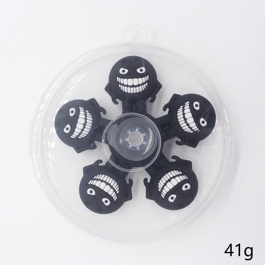 Five-Bead Fidget Spinner with Soft Rubber & Wooden Stick - Mythical Creatures Stress Relief Toy