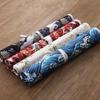 Ancient Style Canvas Calligraphy Brush Roll | Elegant Bamboo Pen Storage | Portable, Creative & Exquisite Design