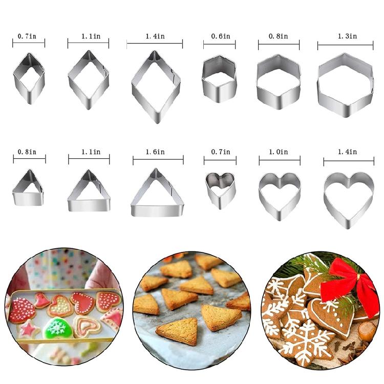 30 PCS Cookie Baking Tool Set Biscuit Moulds Cookie Cutter 10 Different Shapes