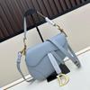 2026 Women's Trendy Palm Grain Shoulder & Crossbody Saddle Bag