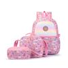 Large Capacity Backpack 3-Piece Set Kids School Bag Travel Commuter Double Shoulder Bag Lightweight Waterproof Durable