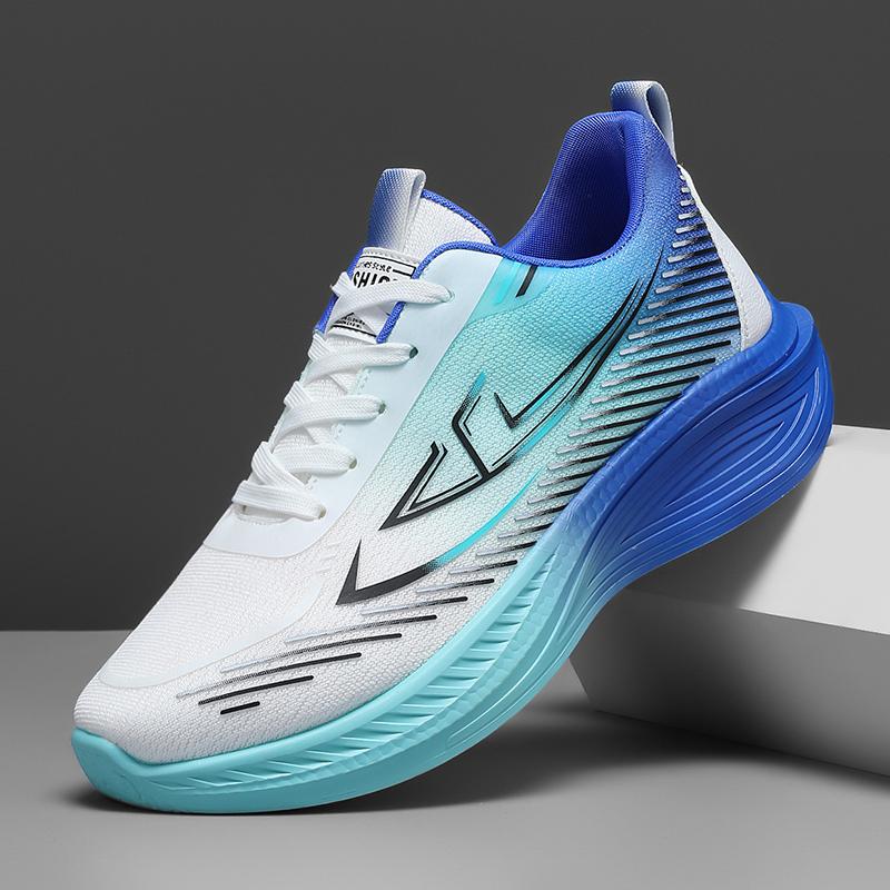 Running Shoes Men Mesh Breathable Comfortable Lace-up Casual Lightweight Walking Shoes 2025 New Flat Sneakers Man