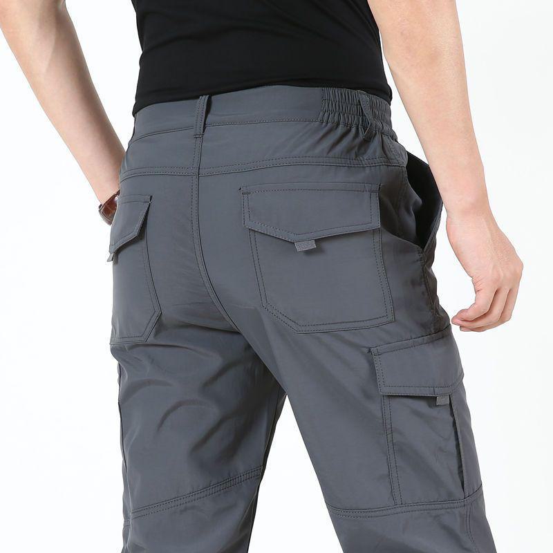 

Мужские плотные повседневные брюки-карго на осень-зиму с плюшевой подкладкой, множеством карманов, свободным кроем, большого размера, модные и теплые. thin, 4XL