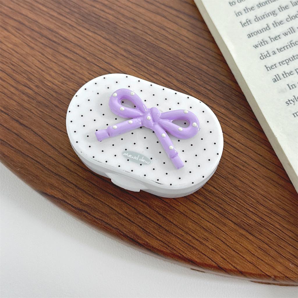 Macaron kolorowe etui na soczewki kontaktowe dziewczyna czarne fioletowe etui na soczewki kontaktowe z silikonową pęsetą mini kieszonkowe pudełko