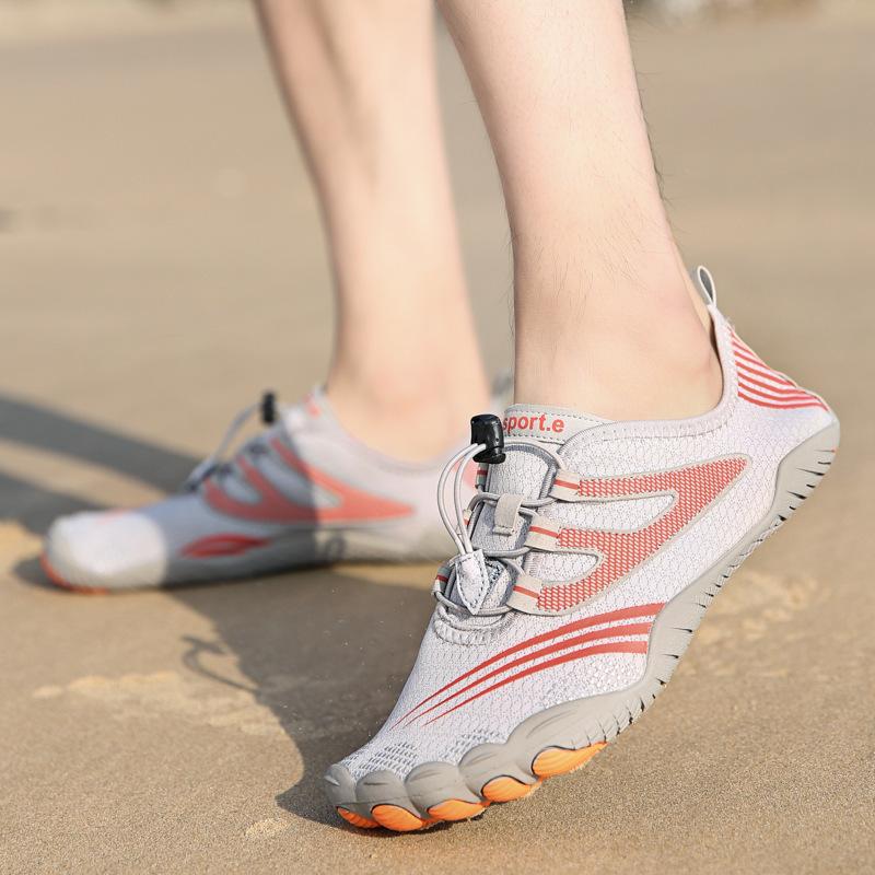 Light Men Summer Beach Shoes Women Breathable Mesh Wading Aqua Shoes Quick Dry Water Footwear for Hiking Surfing