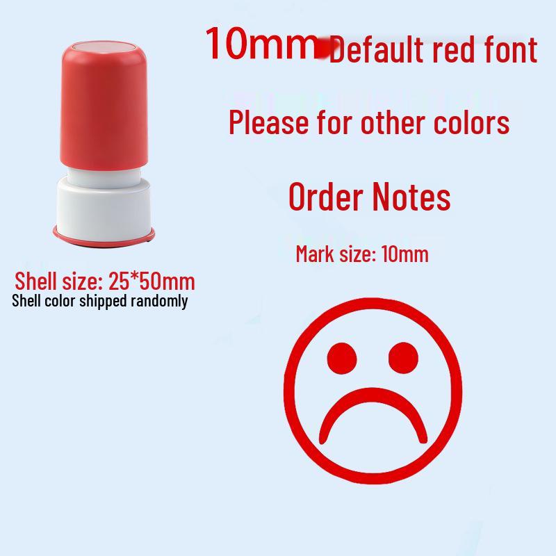 Children's Reward Stamp Set: Cartoon Teacher Small Red Flower Stamps for Kindergarten and Primary School