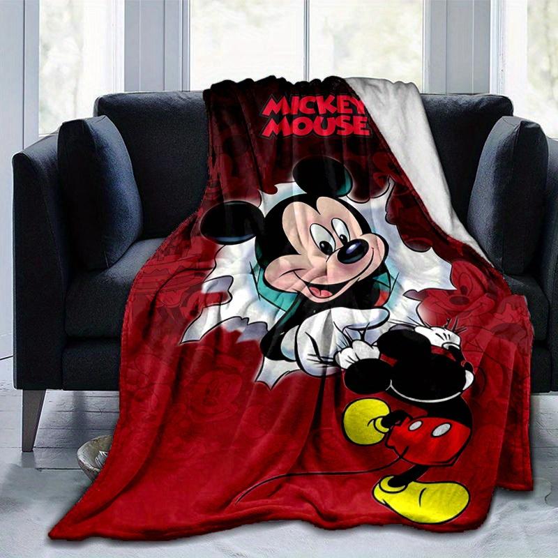 1pc, Disney Mickey Mouse Home Decorative Throw Blanket Perfect Gift for Bedroom, Living Room, Travel, Camping, Car