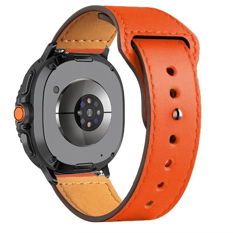 Pro Samsung Galaxy Watch 8 classic Řemínek 46mm 44mm 40mm Ultra 47mm Náhradní pásek Kožený náramek correa Galaxy Watch 8 Řemínek