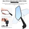 Bicycle Rear View Mirror Wide Range Reflector Two-Color Wide Angle Adjustable Bike Handlebar Rearview Mirrors MTB Accessories