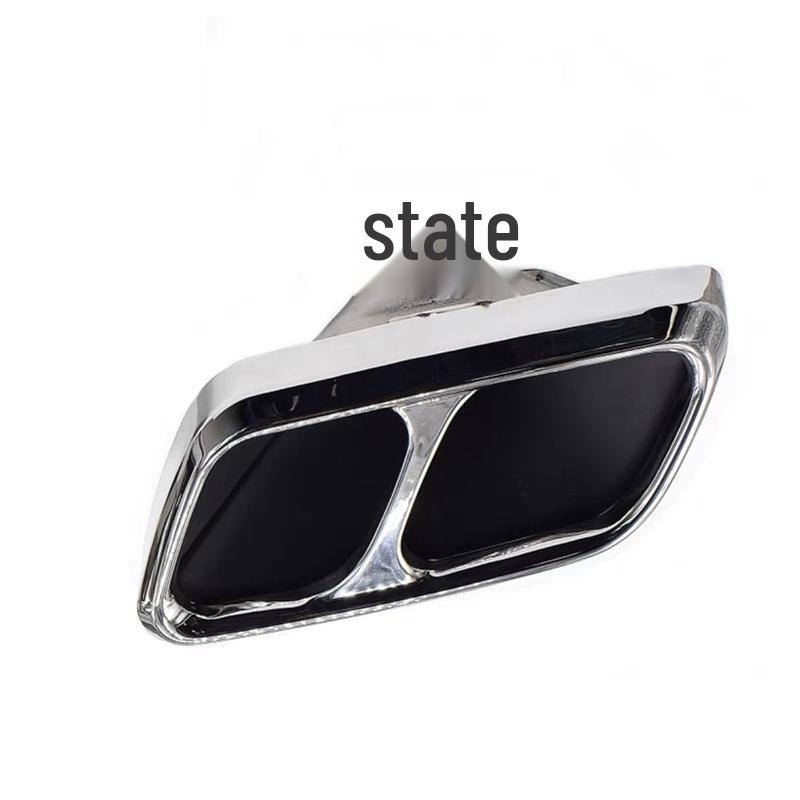 Exhaust Pipe Upgrade for 2014-2022 Range Rover Sport with SVR Quad Square Tailpipes & Matching Body Kit