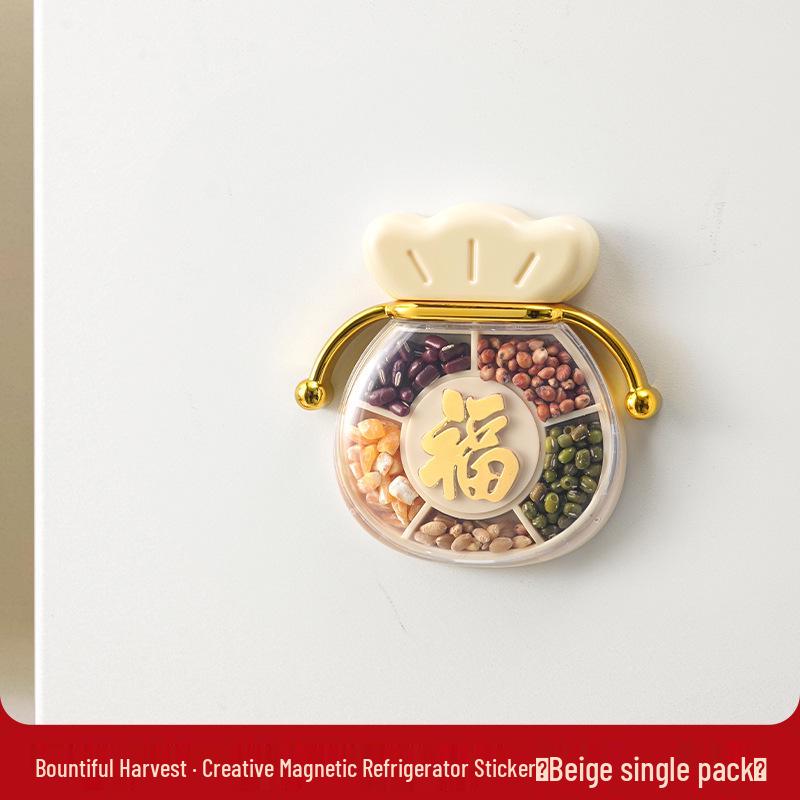 3D Mixed Grains Harvest Magnet - Decorative Housewarming and Moving Gift