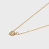 Tiny Motif K10 Diamond Clover Necklace [Noges] (0.03ct) 3024311602300999