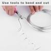 Bendable Aluminum Wire Round Aluminum Wire Metal Floristry Wire Soft Silver Metal Wire For DIY Jewelry Making Dolls Skeleton