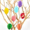 4/6/7Pcs Bunnies Eggs Honeycomb Balls Paper Honeycomb Ornament For Wedding Baby Showers Home Party Decoration