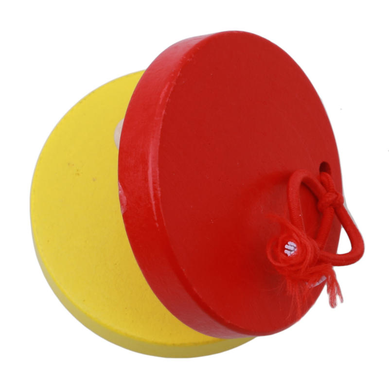 Preschool Early Castanets Toys Clapper Handle Musical Instrument Educational