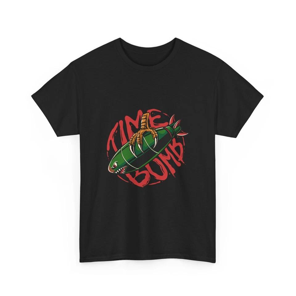 Time Bomb Graphic Tee | Retro Green Bomb illustration, Cool Style, Cotton Tee S