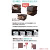 Storage Box In Set of 2 with Slim Deep Froq with Lid Can Be Fixed When Width X Depth 46 X Height Completed Clear [Yamazen] [Made Japan] Lid, (flock),