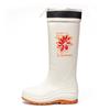 New fashionable women's high tube bundle rain shoes printed winter cotton warm women's water boots outdoor kitchen work shoes