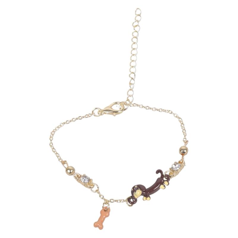 

Cute Dachshund Dog Bracelet Handcrafted Alloy Wrist Chain Adornment for Pet Lovers and Fashion Enthusiasts 1