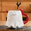 Halloween Kleiner Teufel Kinder Keramik Wasserbecher 500ml Student Cartoon Tasse Niedliche Frühstücksmilch Kaffee Tasse Paar Geburtstagsgeschenk Neu