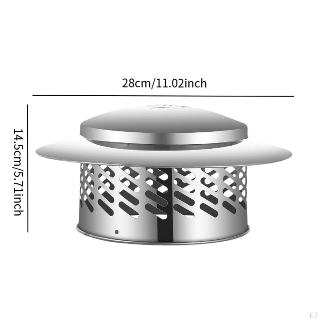 Schornsteinkappe, Dachentlüftungskappe, Schnee- und Staubschutz für Töpfe, Atmungsaktive Kappe, Schornsteinabdeckung