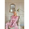 Red Hoho Patterned Women's Plush Pajama Set