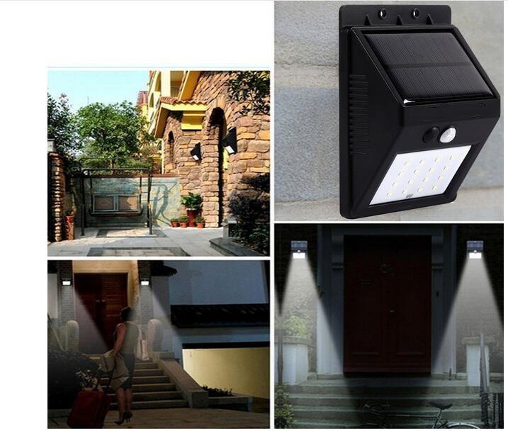 30LED Solar Light Motion Sensor Outdoor Garden Decoration Fence Split Wall Light Pathway Yard Security Lamp