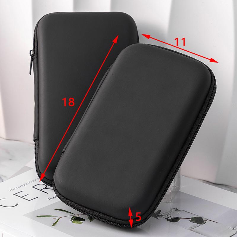 Portable Mini 3C Hard Shell Digital Gadgets Storage Bag Artificial Leather Earphone Charger Case Data Cable U Disk Organizer