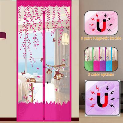 Mesh Door Curtain Magnetic Snap Fly Bug Mosquito Screen Net Bedroom Kitchen Guard Doors Curtains Anti Insect Fly