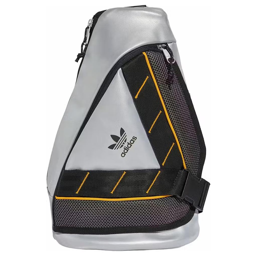 New Adidas One Shoulder Backpack Black/Reflective Silver IW8623
