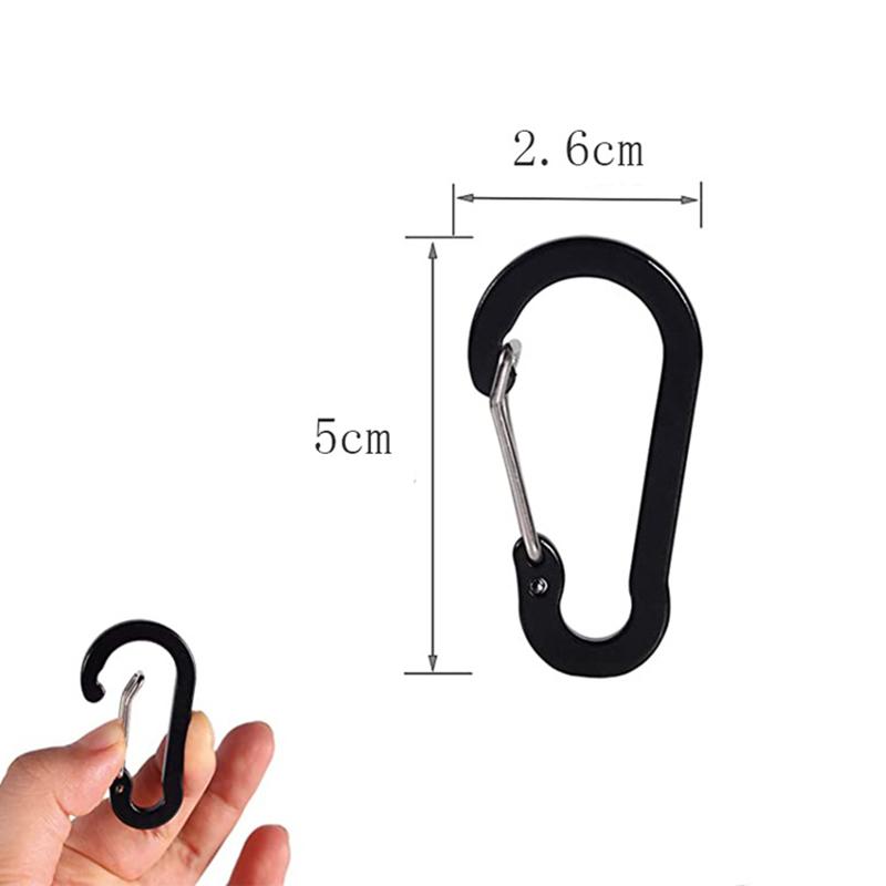 Neue Federhaken Bergsteigen Schnalle Kleine Karabiner Clips Outdoor Camping Multi Tool Angeln Klettern Zubehör Federverschluss
