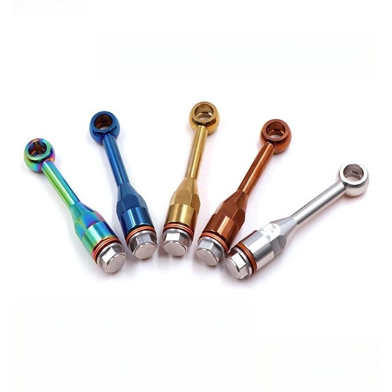 Silver, Bronze, Copper, Blue, Burnt Blue Brake Hose Adapter Motorcycle Direct Push Pump Adapter Anti-wear Material