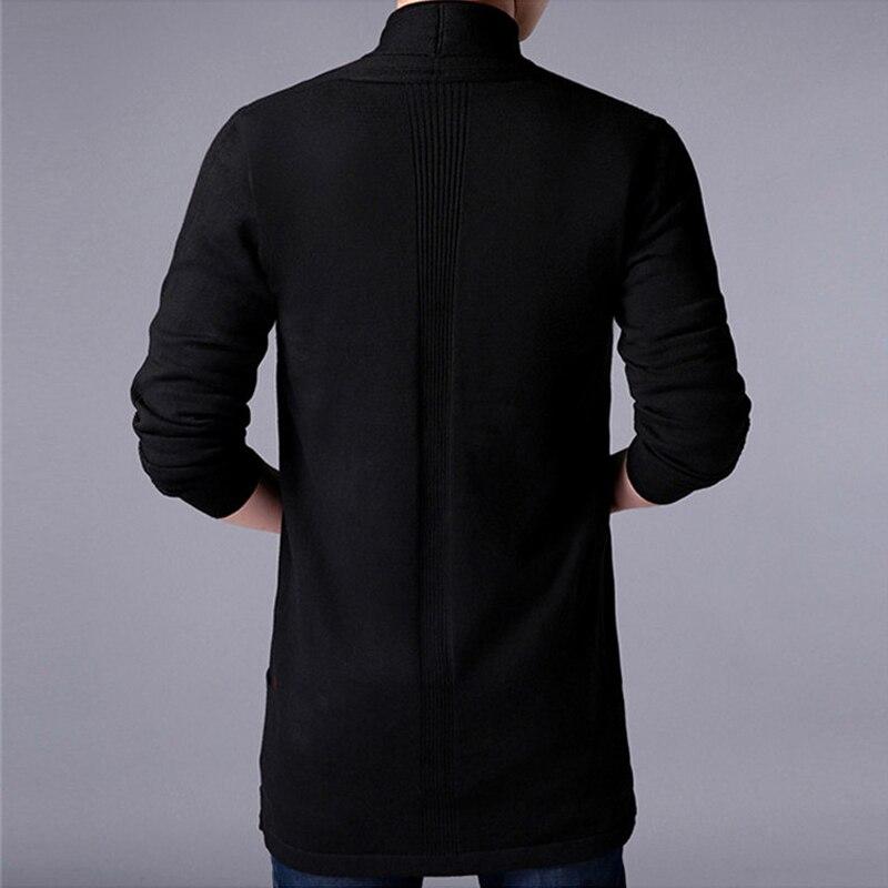 Pánské podzimní zima vintage retro větrovka pletení kardigan svetr business vintage mikiny parkas kabát svetr pro muže