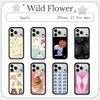 Neue Wildblume 3D WF Tier Handyhülle für iPhone 17 12 13 14 15 16 17 Pro Max Plus Lippen INS Cartoon Hülle Kaninchen 17 Pro