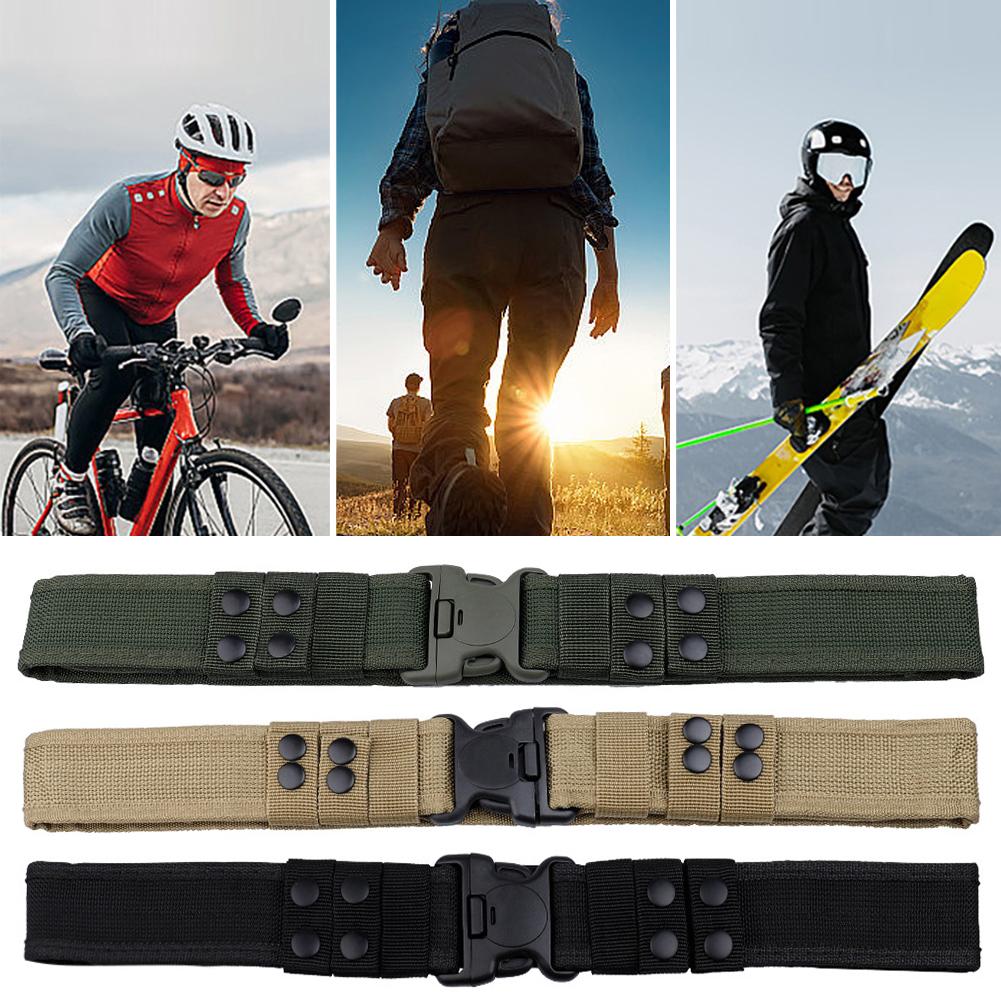 Einfacher Taktischer Gürtel Mode Herren Leinwand Kampf Gürtel Schnellverschluss Outdoor Jagd Camouflage Hüftgurt Bund