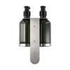 Securely Attached Wall Mounted Manual Soap Dispensing Unit For Holding Soaps And Other Liquid Products Efficiently