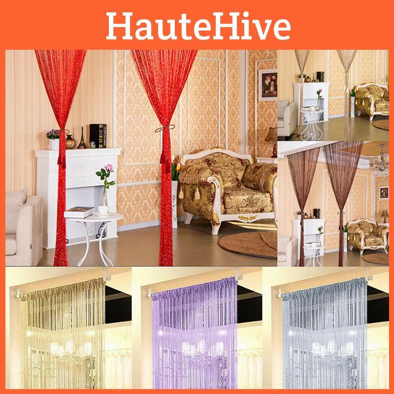 Premium Quality Glitter String Door Curtain Panels Ideal For Room Dividers And Fly Screens