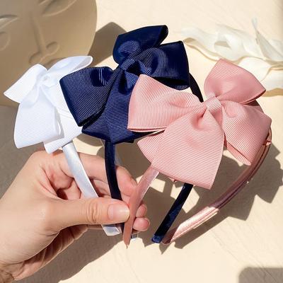 1 Pezzo Nastro Fatto a Mano Fiocchi per Capelli Fasce per Capelli per Bambine 20 Colori Simpatico Fiocco Solido Accessori per Capelli da Bambina