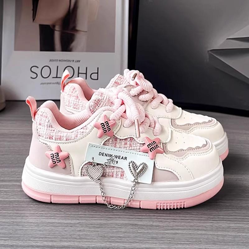 Youth style shoes Girls Soft Sole Lightweight Casual Sneakers Kids Winter Comfortable Walking Shoes