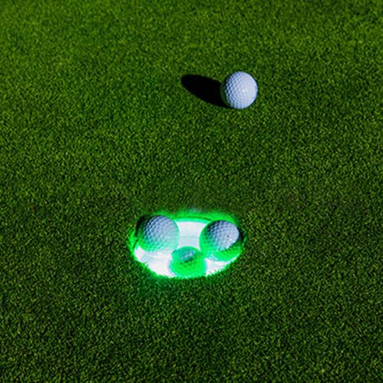 LED Golf Deliği Işığı Renkli U Şeklinde Golf Deliği Lambası Arka Bahçe Putting Green Parlayan Lamba Gece Golf Yeşili Eğitmen Aksesuarları Golf Partisi için