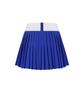 GAME SET MATCH Asymmetrical Pleated Dry-Fit Tennis Skirt [Blue]
