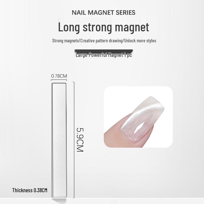 

Nail Art Wide Cat Eye Gel Polish with Strong Multifunctional Rectangle Magnet