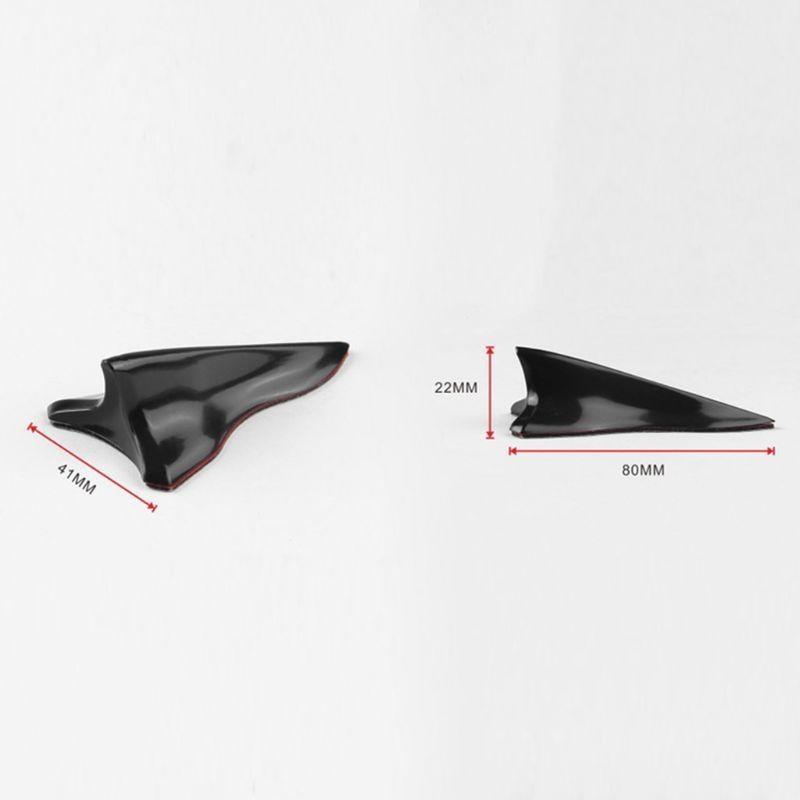 X7JF Car Universal PU Rear Roof Shark Fins Spoiler Shark Fin Diffuser Generator Car Roof Spoiler Bumper Wing Trunk
