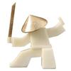 Cartoon Character Sculpture Samurai Swordsman Figure Figurine Resin Handicrafts Geometric Cartoon Figure Home Decoration