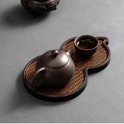 Heavy Bamboo Tea Tray Dry Brewing Table Pot Chengcha Shu Songxi Office Outdoor Tea Set Accessories